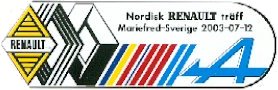 Nordisk Renaulttrff 2003 | Nordic Renault Meeting 2003
